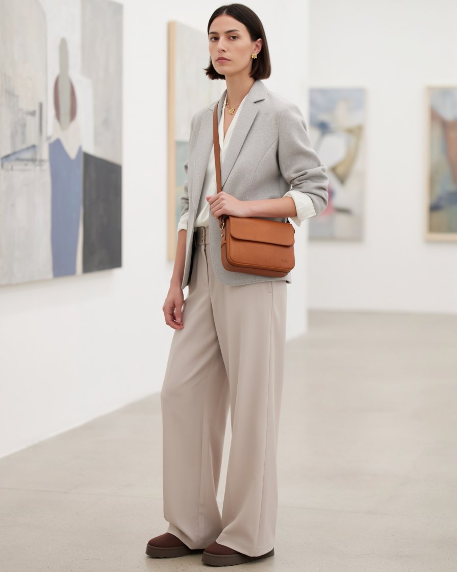 Junge Frau im Look Galerie am Sonntag