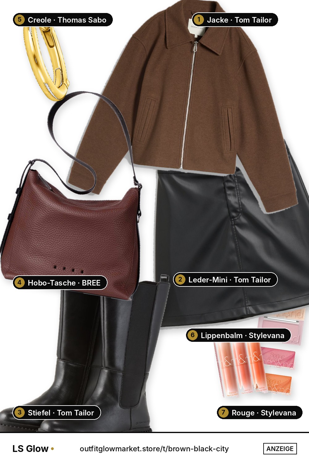 Kollage Brown & Black City von Laura und Sophie